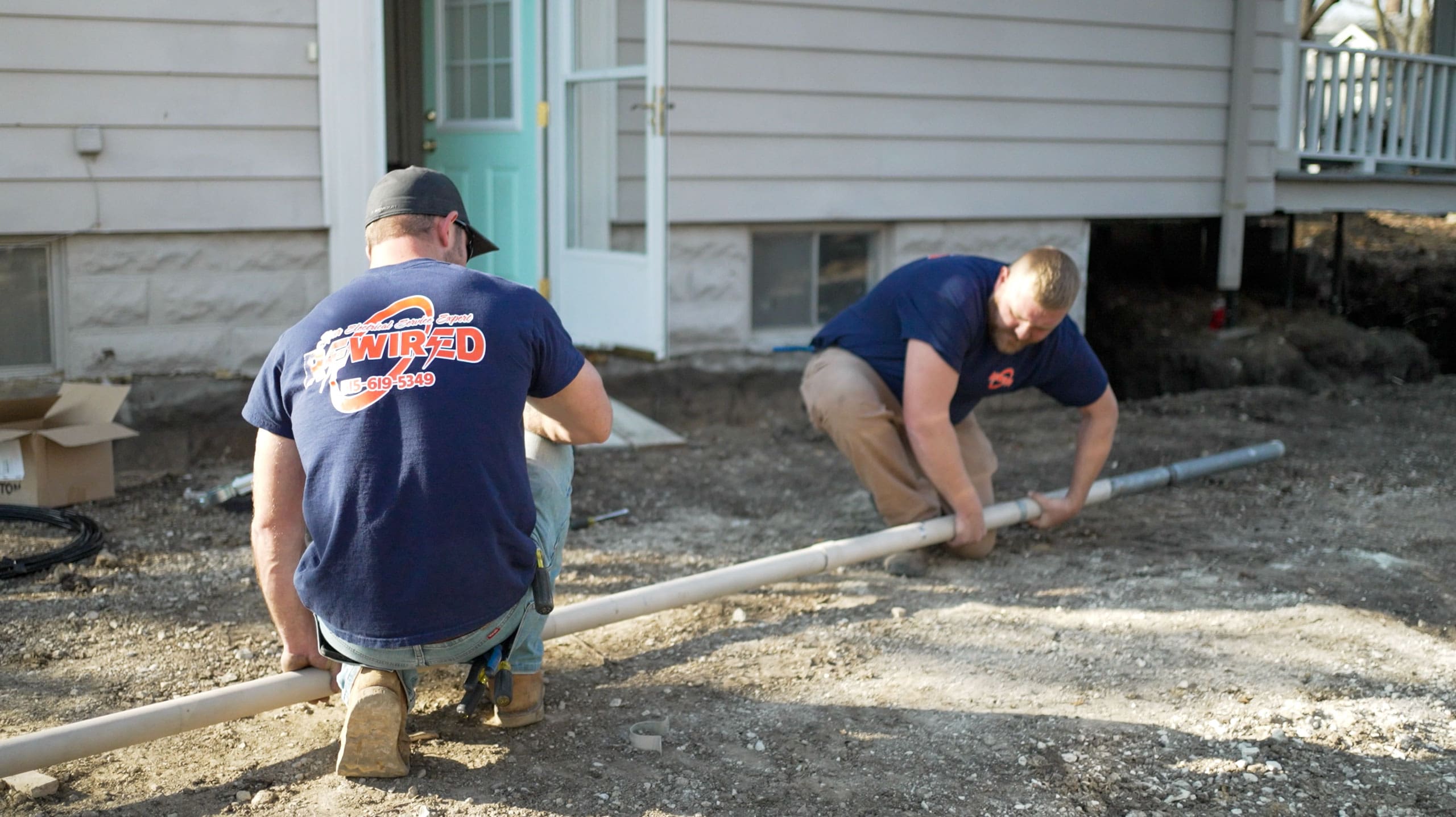 Rewired Iowa electrical line Des Moines IA