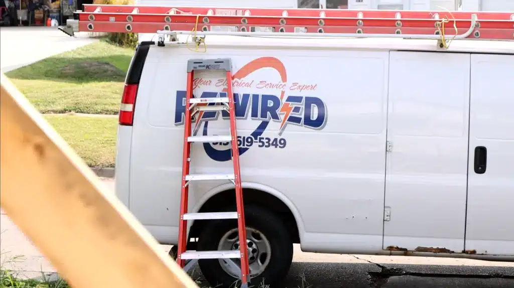 Homeowner attempting DIY electrical repair