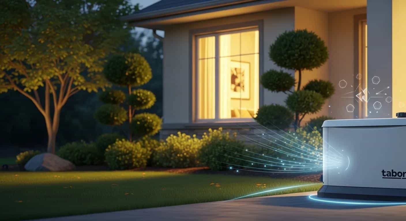 Home backup generator for reliable power