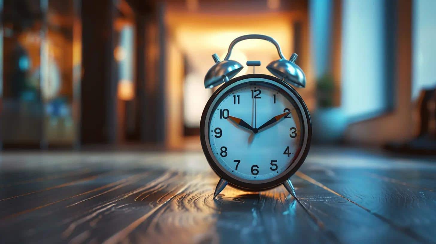 Clock symbolizing quick response times for emergency electrical services