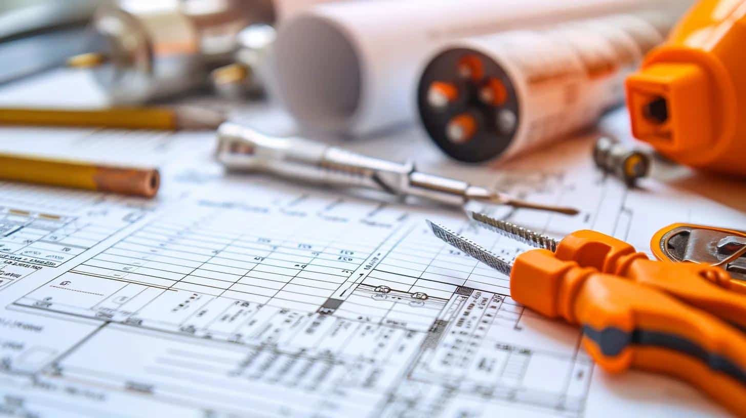 Detailed invoice for home rewiring services, illustrating costs and budgeting considerations