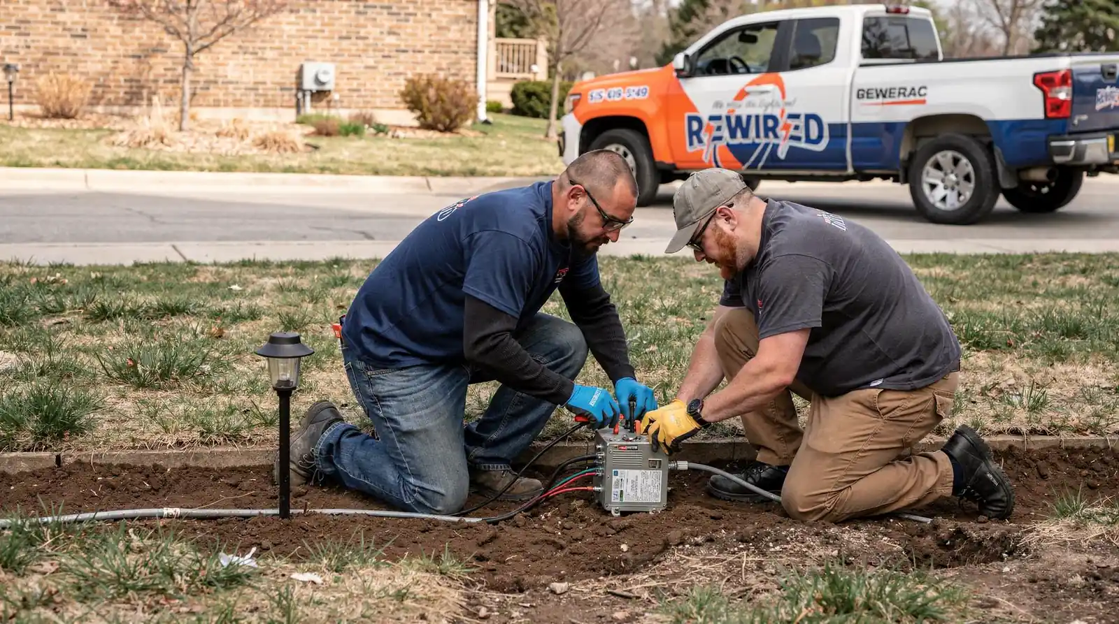 Rewired Iowa's team resolved an outdoor lighting problem in about 10 minutes, showing fast, dependable