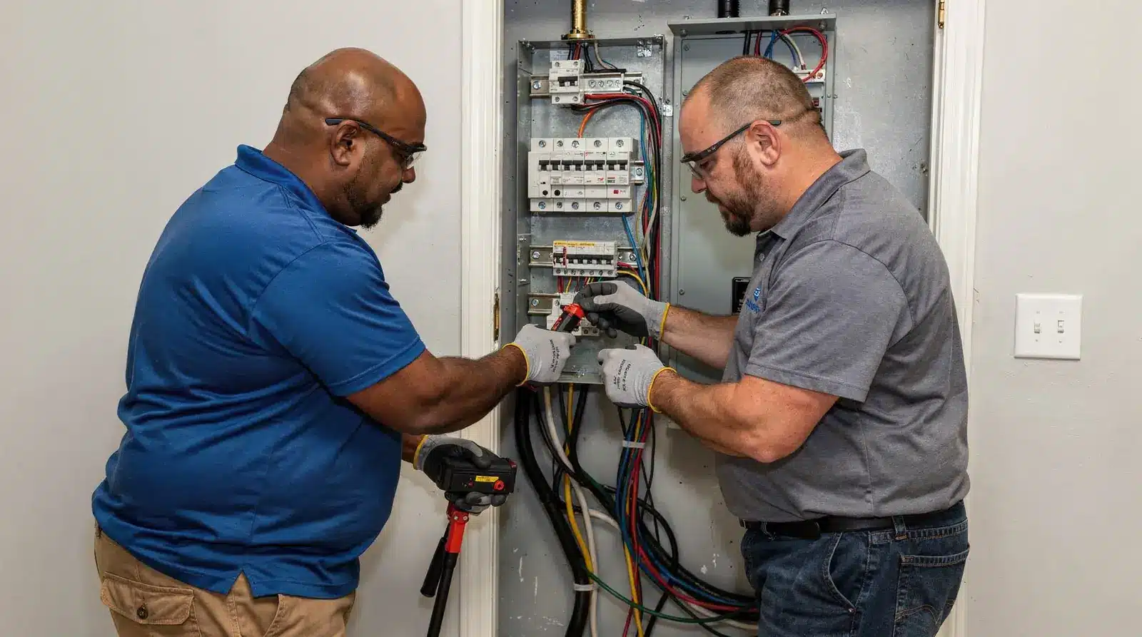 Licensed, insured electricians with documented local experience should handle any panel upgrade