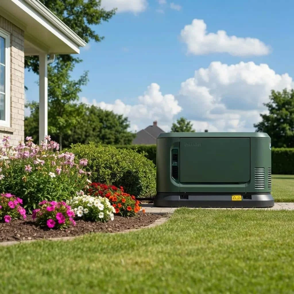 Home generator ready for electricity needs during outages